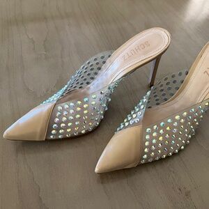 SCHUTZ Women's Greece Vinyl And Crystal Pumps